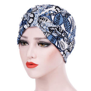 Nouveau <span class=keywords><strong>foulard</strong></span> imprimé indien pour femmes, <span class=keywords><strong>chapeau</strong></span> de chimiothérapie contre le <span class=keywords><strong>cancer</strong></span>, bonnet, écharpe, turban, couvre-chef - Product Image 2
