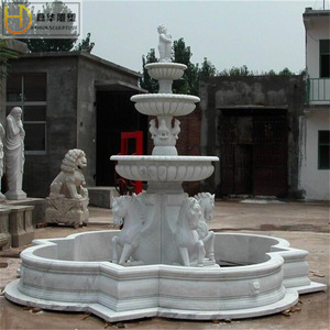 Fontaine en pierre Jiahua pour jardin extérieur, élément aquatique de style européen, design durable en colonne - Product Image 2
