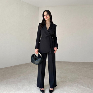 Trajes Elegantes para Mujer, Conjunto <span class=keywords><strong>de</strong></span> Blazer y Pantalones, Traje <span class=keywords><strong>de</strong></span> Dos Piezas para Dama, Ropa <span class=keywords><strong>de</strong></span> Oficina, Traje Formal - Product Image 2