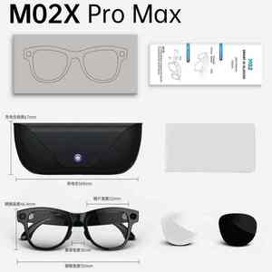 แว่นตาอัจฉริยะ M02X Pro Max กล้องคู่ แปลภาษาแบบเรียลไทม์ด้วย AI กันน้ำระดับ IP65 เหมาะสำหรับการเดินทางกลางแจ้ง กีฬา และบันทึกวิดีโอ - Product Image 4