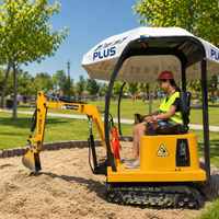Mini-excavatrice électrique pour enfants WZD-11 VEKAIN pour jeux de maison de poupée, jeux pour enfants, manèges de parc d'attractions intérieur