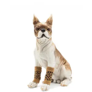 Indumenti per animali domestici scaldamuscoli per cani gatti a maglia protezioni elastiche per le gambe per animali domestici per cani e gatti