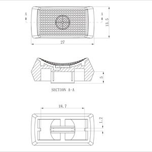 Âm Thanh Khối Lượng Khuếch Đại Núm Nhựa Trượt Nút Chuyển Đổi Với Chỉ Số Trên Đầu Và Bên Linh Kiện Điện Tử Sản Phẩm - Product Image 1