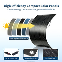 Panneau solaire flexible monocristallin 200W, module solaire portable pour camping-car, camping, bateau, yacht et applications hors réseau