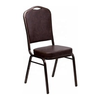 Chaises en métal empilables durables, tissu résistant aux taches, design contemporain pour usage commercial, maison, bureau, parc, sous-sol, séjour