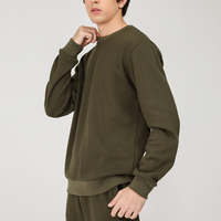 Conjuntos Deportivos de Alta Calidad con Logotipo Personalizado, Casuales, Tejidos, Transpirables, de Poliéster/Algodón para Hombre, Ropa de Ejercicio de Manga Larga con Patrón Sólido