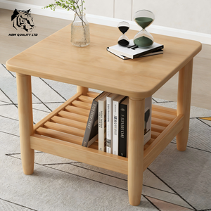 Table basse en bois de style log, nouvelle mode, pour salon, prix d'usine, personnalisable, en stock, écologique - Product Image 2