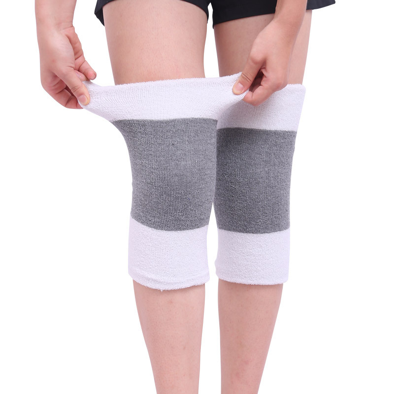 Ginocchiere Termiche In Lana Di Cashmere - Spesse, Elastiche, Antiscivolo, Per Inverno, Sport E Vita Quotidiana, Colore Nero