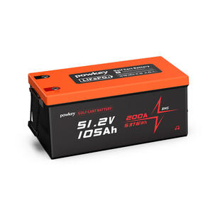 電気ゴルフカートオリジナル48V Li-FePO4ディープサイクルバッテリー3年保証耐久工場直送価格割引 - Product Image 1