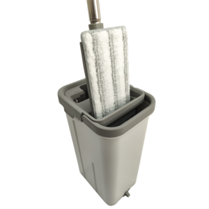 ไม้ถูพื้นแบบแบน หัวฟองน้ำหมุนได้ 360 องศา แบบสองด้าน พร้อมถังปั่นแห้งและล้างเองได้ - Product Image 2