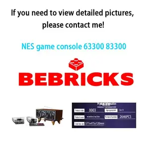 71347 सुपर हॉर्स पावर यूरोप NES गेम कंसोल के लिए 63300 83300 बिल्डिंग ब्लॉक बच्चों SuperMarios खेल निर्माण मॉडल