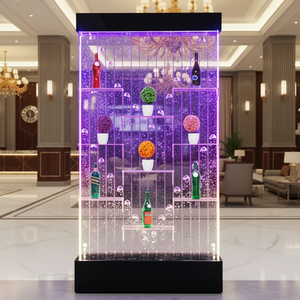 Moderna pared de burbujas de agua con luces LED de muchos colores cambiantes para dividir salas. - Product Image 2