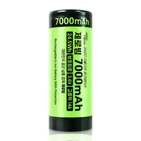 Batería de Seguridad Protegida de Iones de Litio ZeroBeam 26650 de 7000 mAh, 14 A, 3.7 V, Celda Recargable de Alto Drenaje, 1000 Ciclos para Herramientas Eléctricas