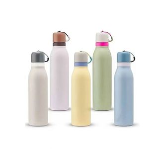 Bouteille d'eau isotherme en acier inoxydable avec logo personnalisé, boucle de transport, anti-fuite, gourde de sport pour le cyclisme et les voyages - Product Image 2