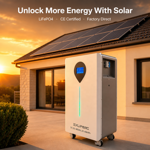 แบตเตอรี่ LiFePO4 51.2V 400Ah 20.48kWh ชุดแบตเตอรี่สำรองไฟบ้านทั้งหลัง ได้รับการรับรองมาตรฐาน CE พร้อม WiFi APP BMS ระบบปรับสมดุลแบตเตอรี่แบบแอคทีฟ จากโรงงานโดยตรง - Product Image 1