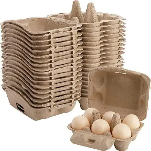 Plateaux à œufs en papier épais et durable, respectueux de l'environnement, 30 cellules, moule, 30 œufs de poule, emballage, pâte
