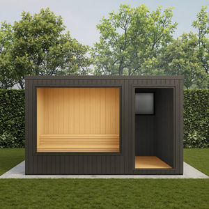 Индивидуальная карбонизированная деревянная вилла на заднем дворе, открытая сауна, душевая гостиная, беседка, 1-10 человек с холодной/гидромассажной ванной - Product Image 3