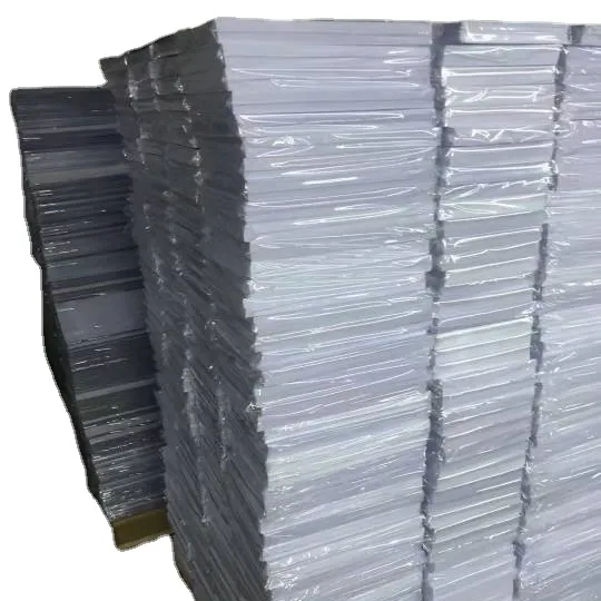 white color pvc card sheet size 20*320 cm 0.15+0.48+0.15 After lamination 0.76 mm printing identification card ID card factory