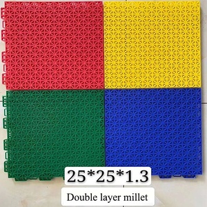 Healthy Anti-slip High Elastic Outdoor <b>Plastic</b> Interlocking Basketball Court Flooring - Product Image 4