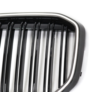 앞 범퍼 신장 그릴 LED 자동차 액세서리 교체 부품 Bmw X7 G07 2019-2023 대 한 더블 슬랫 광택 블랙 그릴 - Product Image 5
