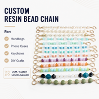 Chaîne de sac en perles acryliques colorées pour enfants, grande breloque, accessoires d'épaule de créateur pour femmes, style mode, vente en gros