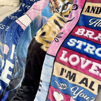Großhandel für Erwachsene: 100% Polyester-Fleece, individuell digital bedruckte Kuscheldecke mit Logo, tragbar, leicht, Einweg, Anti-Pilling