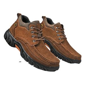 Chaussures de randonnée imperméables en cuir suédé de vache pour hommes, personnalisables, avec semelle intérieure en PU, tailles variées, directement de l'usine - Product Image 1