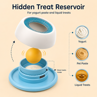 Gamelle anti-anxiété pour chien à alimentation lente, avec boule rotative pour le nettoyage de la langue, esthétique et antidérapante, pour soulager l'ennui (vente en gros)