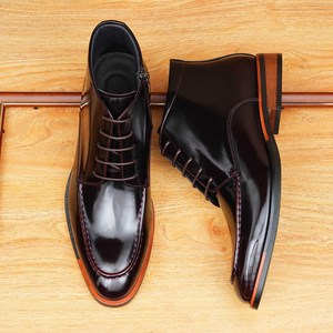 High-end fully equipped <strong>Derby</strong> shoes made of cowhide with English-style lacing and flat <strong>buckles</strong> suitable for <strong>men</strong> - Product Image 1