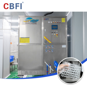 Máquina Industrial para Hacer Cubos de Hielo de 10000 kg/día, Motor PLC, Acero Inoxidable 304, Bomba de Motor, Cafeterías, Supermercados, Automática - Product Image 5
