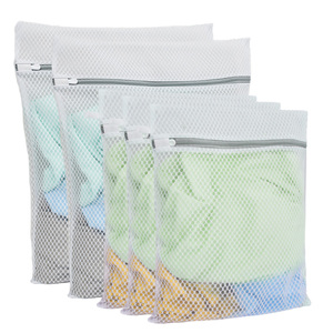 Hot Sale DIY Honeycomb Laundry Wash Bag with Colorful Zipper <strong>Large</strong> Capacity Mesh Wash Bag Laundry Bag Custom Logo - Product Image 1