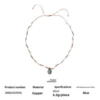 Collier long pour femme en cuir et pierre naturelle, style rétro sud-ouest, avec pendentif unique en forme de cœur exotique, design ethnique