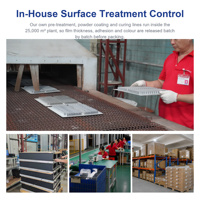 Supports en aluminium sur mesure traités en surface, pièces de tôlerie pliées et soudées, boîtiers de batteries, tolérance de précision +/-0,01 mm