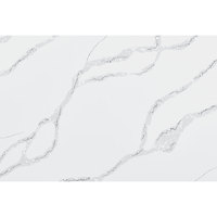 DCT CN7058 Veredelter Calacatta Silber Geädert Raffinierter Moderner Weißer Kunststein Küchenarbeitsplatten Esstischplatten