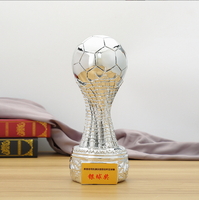 Nouveau trophée de football résine plaqué or MVP Golden Globe trophée Creative Sports Competition Champions Memorial Memorial trophée