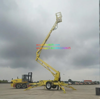 EPA-konformer faltbarer Anhänger Boom Man Elevator Hybrid-angetriebene Antennen plattform mit Steckdosen