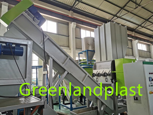 Usine de recyclage de film PE de marque chinoise entièrement automatique 500 kg/h, machine de lavage de film plastique, usine de recyclage de PP - Product Image 2