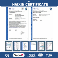 Combinaison de protection jetable Hubei Haixin à capuche, bleue, avec bande d'étanchéité, en non-tissé, vente en gros B2B, combinaison médicale