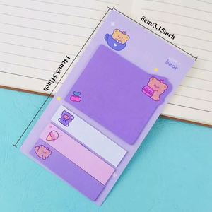 Pegatinas Autoadhesivas con Dibujos Animados de Animales, Esenciales para el Regreso a Clases de los Estudiantes, Bloc de Notas de Papel para Oficina, Separadores de Índice - Product Image 2
