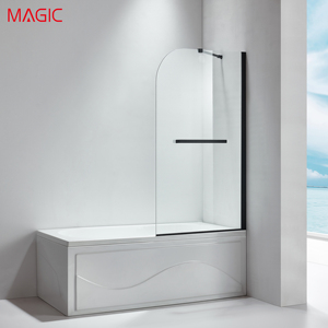 Porte coulissante simple pour <span class=keywords><strong>salle</strong></span> <span class=keywords><strong>de</strong></span> <span class=keywords><strong>bain</strong></span>, paroi <span class=keywords><strong>de</strong></span> <span class=keywords><strong>douche</strong></span> en verre, design européen, séparation sec/humide pour hôtel, MAGIC W14B 700x1400mm, <span class=keywords><strong>baignoire</strong></span> - Product Image 1