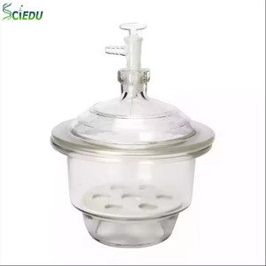 Équipement <span class=keywords><strong>de</strong></span> laboratoire <span class=keywords><strong>de</strong></span> <span class=keywords><strong>chimie</strong></span> – Verre <span class=keywords><strong>de</strong></span> laboratoire Borosilicate 3.3 transparent ambré – Épandoir à vide en verre pour laboratoire 150mm 180mm 210mm 300mm - Product Image 1