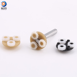 มอเตอร์ลดความเร็วสำหรับเครื่องม้วนผม Zhiriyue Plastic Gearbox ZHPA21 อัตราทด 128 ติดตั้งแนวตั้งแบบโคแอกเชียล - Product Image 1