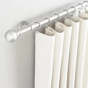 Custom Curtain Rods For Windows 28 To 48 Inch Curtain Rods With Brackets - Adjustable Window Curtains Rod