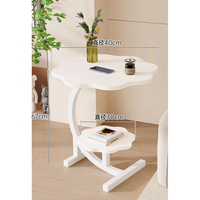 Table basse miniature en bois moderne, durable et personnalisable, table d'appoint convertible pour petits appartements, chambres et salons