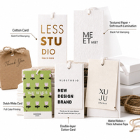 Étiquettes de marque personnalisées pour vêtements, t-shirts, étiquettes blanches en papier pour le cou, étiquettes bon marché pour vêtements, robes, vestes, chaussures, étiquettes nominatives suspendues
