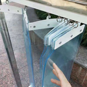 Tirai pintu PVC kejernihan tinggi-penghalang angin, kontrol suhu untuk pintu masuk - Product Image 5