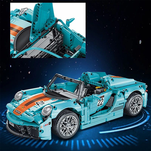 023017-3 <strong>Technical</strong> Super Speed Racing Car Building Blocks 918 Famous Vehicle Model Bricks Assembly Toys Christmas for Kids Gifts - Product Image 4