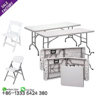 Sino Parfait Extérieur En Plastique Banquet Décoration Hôtel De Mariage À Manger Tables Pliantes Pour Événements Partie