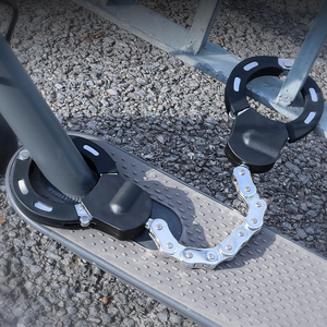Antivol de chaîne robuste pour vélo électrique en alliage de zinc et acier, type menottes, 3 clés, couleur et logo personnalisables, certifié REACH - Product Image 6