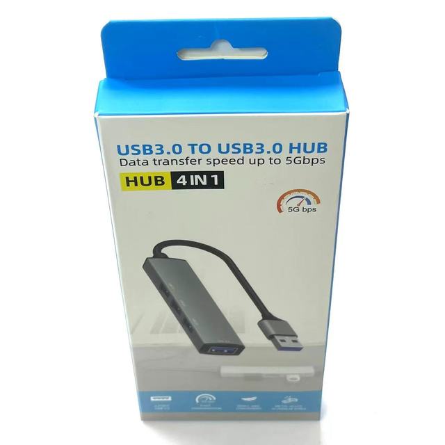 USB HUB 4IN1 Data Transfer Speed up to 5Gbps